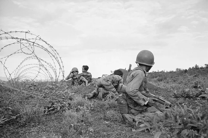 Framed Print : South Vietnamese Troops Under Fire Framed Print : South Vietnamese Troops Under Fire
