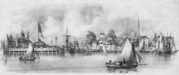 Framed Print : Southampton Sailing Framed Print : Southampton Sailing