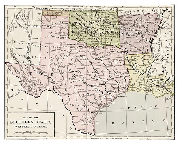 Southern states western division 1889