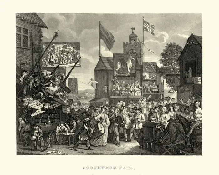 Framed Print : Southwark Fair By William Hogarth Framed Print : Southwark Fair By William Hogarth