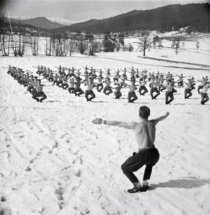 Framed Print : Soviet Calisthenics in Snow Framed Print : Soviet Calisthenics in Snow