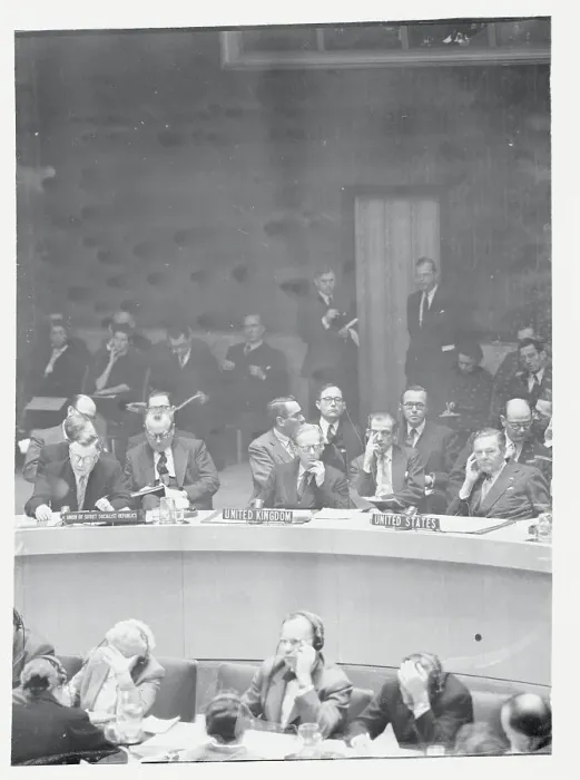 Framed Print : Soviet Delegate Speaking at United Nations Security Council Framed Print : Soviet Delegate Speaking at United Nations Security Council