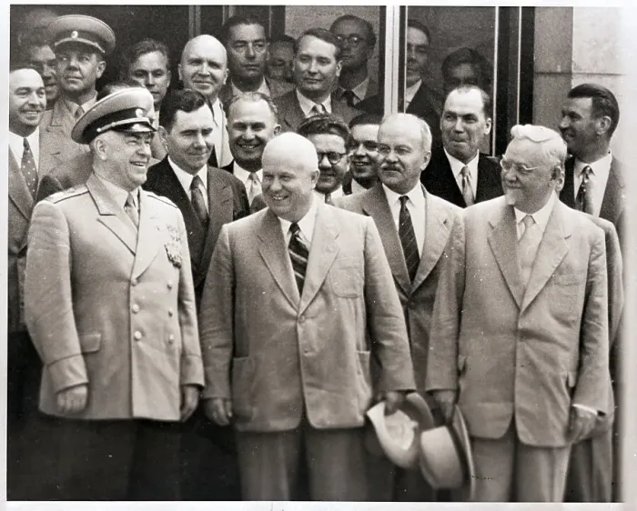 Framed Print : Soviet Delegation Leaving Session Framed Print : Soviet Delegation Leaving Session