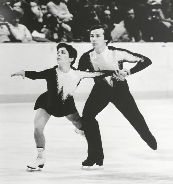 Framed Print : Soviet Duo Skating in Competition Framed Print : Soviet Duo Skating in Competition