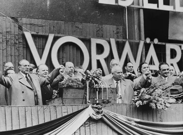 Framed Print : Soviet and East German Officials Holding Hands Framed Print : Soviet and East German Officials Holding Hands