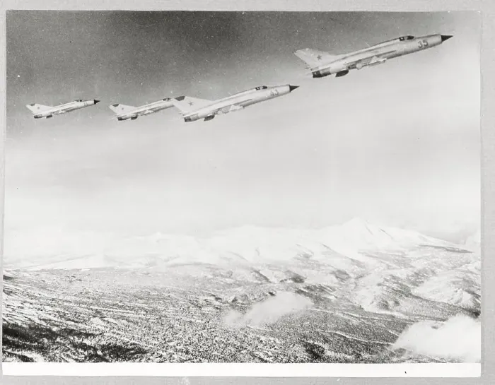 Framed Print : Soviet Jet Fighter Interceptors in Flight Framed Print : Soviet Jet Fighter Interceptors in Flight