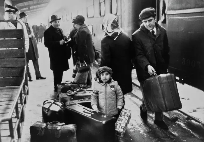 Framed Print : Soviet Jews Arriving At Vienna Station Framed Print : Soviet Jews Arriving At Vienna Station