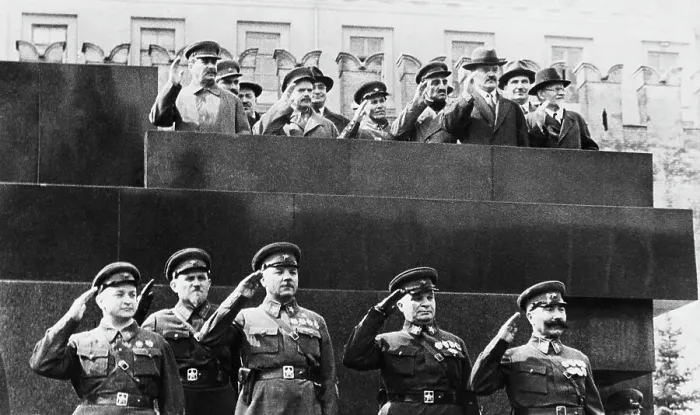 Framed Print : Soviet Officials on May Day Framed Print : Soviet Officials on May Day