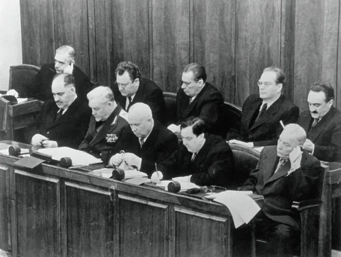 Framed Print : Soviet Presidium in Session Framed Print : Soviet Presidium in Session