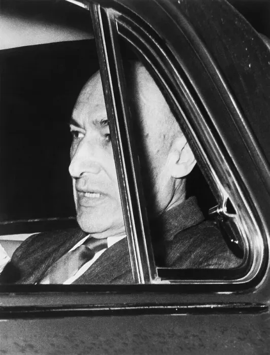 Framed Print : Soviet Spy Robert Soblen in Automobile