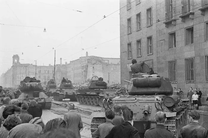 Framed Print : Soviet Tanks in Berlin Framed Print : Soviet Tanks in Berlin
