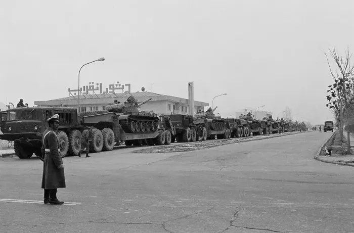 Framed Print : Soviet Tanks in Kabul Street Framed Print : Soviet Tanks in Kabul Street