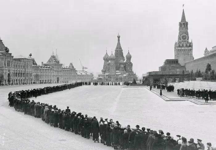 Framed Print : Soviets Wait to View Lenin's Tomb Framed Print : Soviets Wait to View Lenin's Tomb