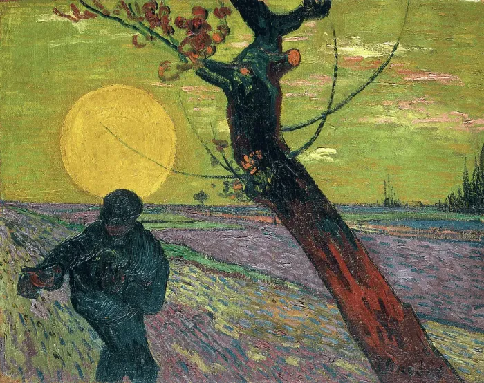 Framed Print : The Sower. The sower, 1888. Found in the Collection of Foundation E Framed Print : The Sower. The sower, 1888. Found in the Collection of Foundation E