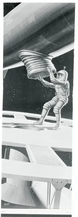 Framed Print : Space Ship and Space Explorer Framed Print : Space Ship and Space Explorer