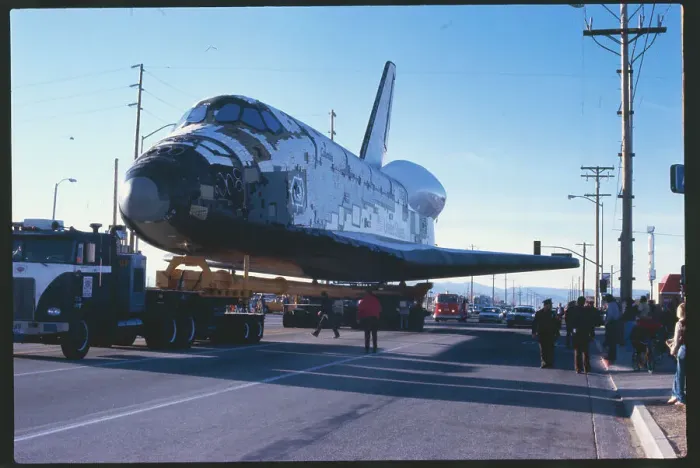 Framed Print : Space Shuttle Columbia in Lancaster Framed Print : Space Shuttle Columbia in Lancaster