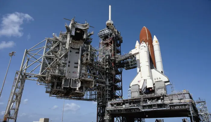 Framed Print : Space Shuttle on Launch Pad Framed Print : Space Shuttle on Launch Pad