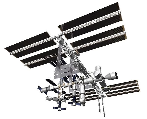 Space station, low angle view