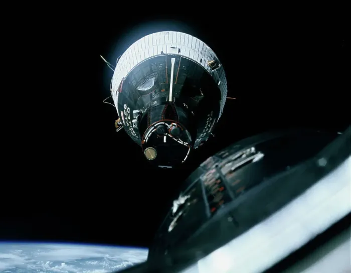 Framed Print : Spacecraft Hovering in Space Framed Print : Spacecraft Hovering in Space