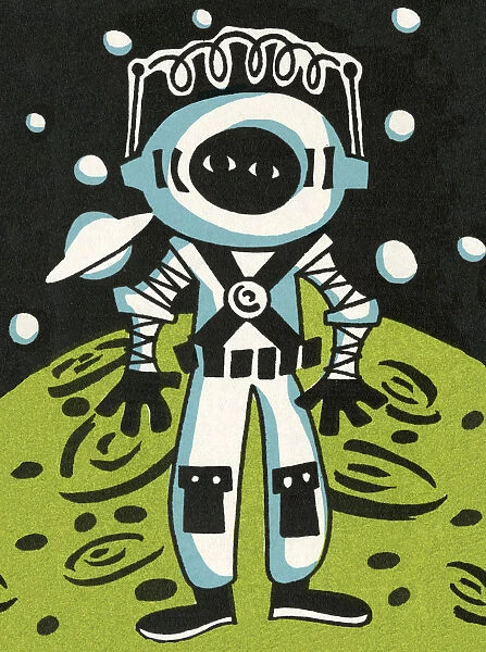 Spaceman on Planet
