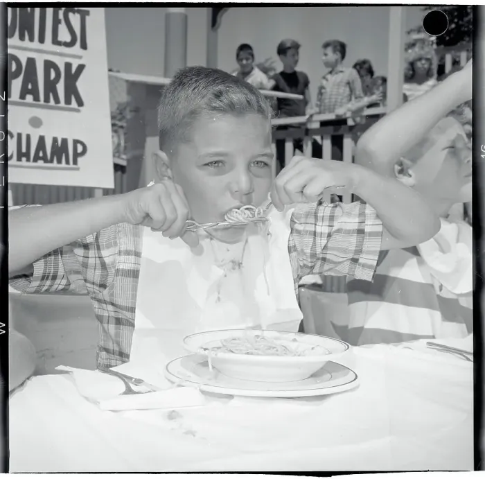 Framed Print : Spaghetti Contest Contestant Framed Print : Spaghetti Contest Contestant