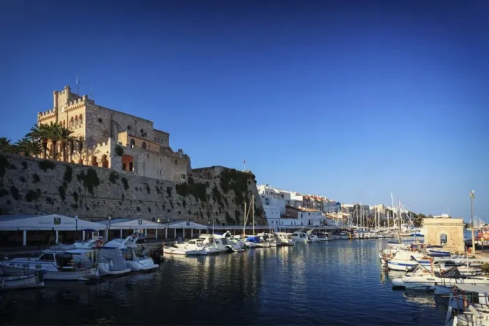 Framed Print : Spain, Menorca, Ciutadella, Old Town and Harbour Framed Print : Spain, Menorca, Ciutadella, Old Town and Harbour