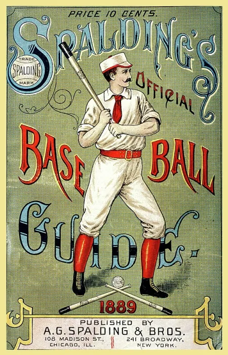 Framed Print : Spalding Official Baseball Guide Cover Framed Print : Spalding Official Baseball Guide Cover