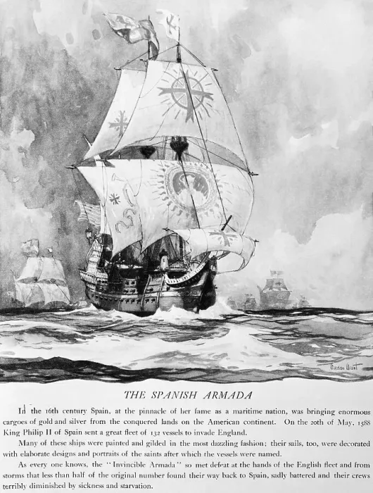 Framed Print : The Spanish Armada Framed Print : The Spanish Armada