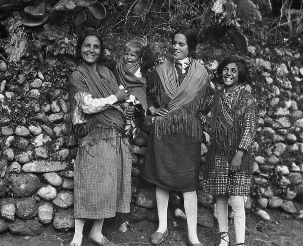 Spanish Gypsies. Gypsy women from the south of Spain, circa 1930