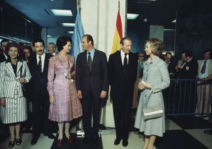 Framed Print : Spanish Royals Meet UN Secretary General Framed Print : Spanish Royals Meet UN Secretary General