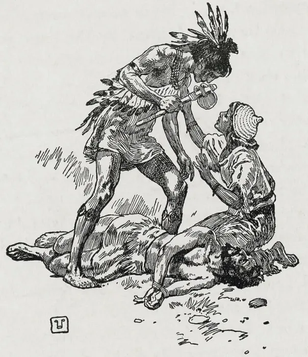 Framed Print : Spanish Soldier Juan Ortiz After Capture by Native American Framed Print : Spanish Soldier Juan Ortiz After Capture by Native American