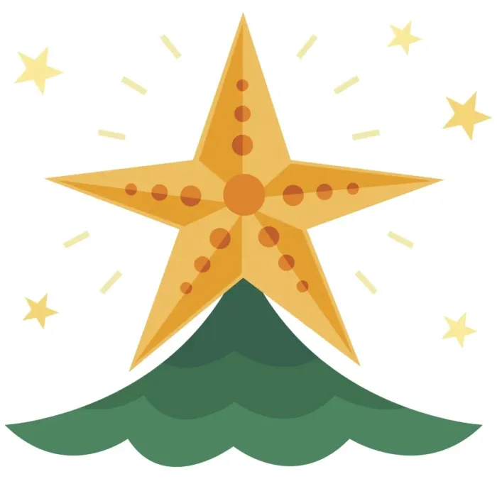 Framed Print : Sparkling yellow star on top of Christmas tree Framed Print : Sparkling yellow star on top of Christmas tree