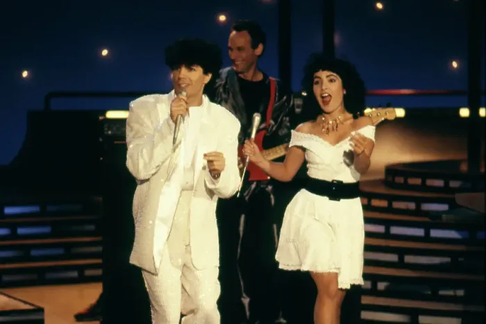 Framed Print : Sparks and Jane Wiedlin American Bandstand Performance Framed Print : Sparks and Jane Wiedlin American Bandstand Performance