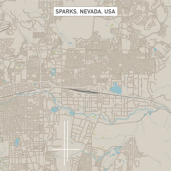 Sparks Nevada US City Street Map