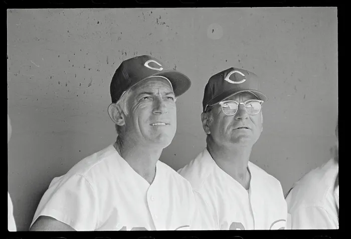 Framed Print : Sparky Anderson and George Scherger Framed Print : Sparky Anderson and George Scherger