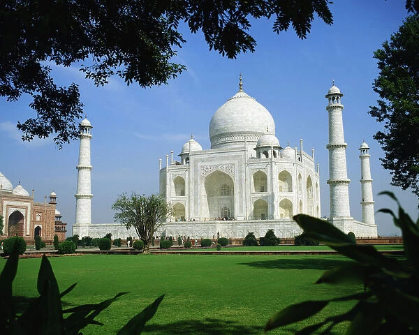A spectacular view of Taj Mahal, Agra, India