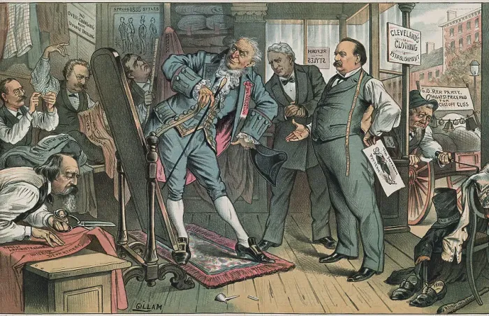 Framed Print : Spectators and President Grover Cleveland Measuring Democracy Framed Print : Spectators and President Grover Cleveland Measuring Democracy