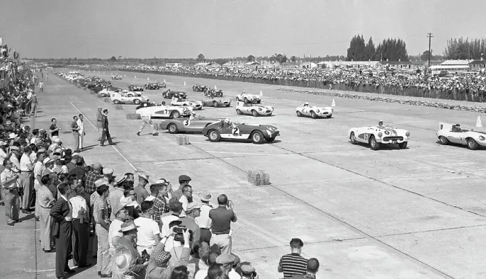 Framed Print : Spectators Watching a Car Race Framed Print : Spectators Watching a Car Race