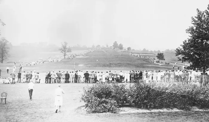 Framed Print : Spectators Watching National Amateur Golf Championships Framed Print : Spectators Watching National Amateur Golf Championships