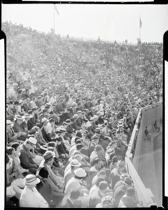 Framed Print : Spectators Watching National Singles Match in Forest Hills Framed Print : Spectators Watching National Singles Match in Forest Hills