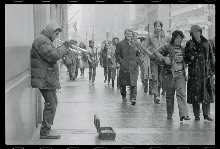 Framed Print : Spectators Watching a Trumpet Player Framed Print : Spectators Watching a Trumpet Player