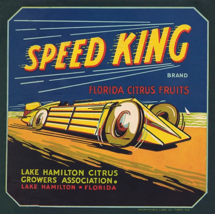 Framed Print : Speed King Florida Citrus Framed Print : Speed King Florida Citrus