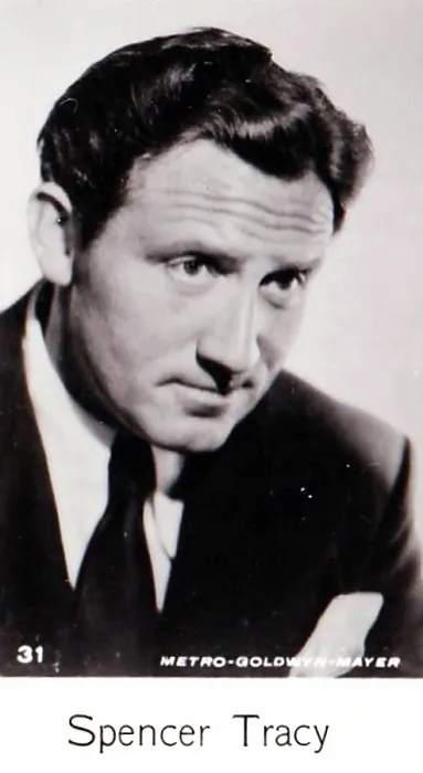 Framed Print : Spencer Tracy, Film Stars series, collectible C T Bridgewater cigarette card, 1940 Framed Print : Spencer Tracy, Film Stars series, collectible C T Bridgewater cigarette card, 1940