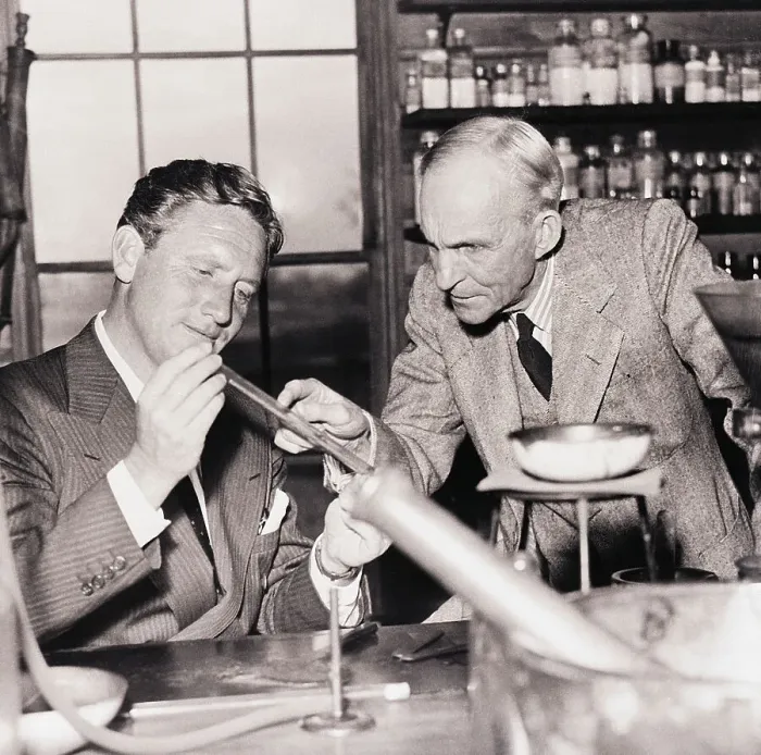 Framed Print : Spencer Tracy and Henry Ford