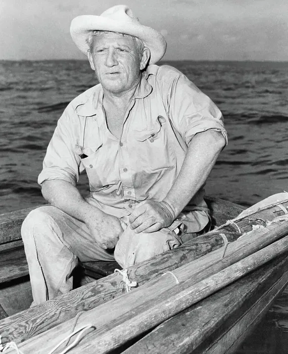 Framed Print : Spencer Tracy in a Scene from The Old Man and the Sea Framed Print : Spencer Tracy in a Scene from The Old Man and the Sea