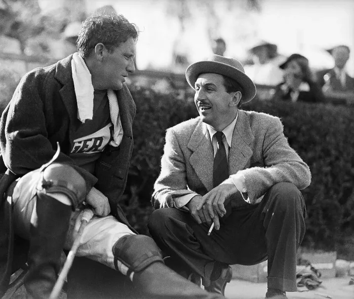 Framed Print : Spencer Tracy with Walt Disney at Polo Game Framed Print : Spencer Tracy with Walt Disney at Polo Game