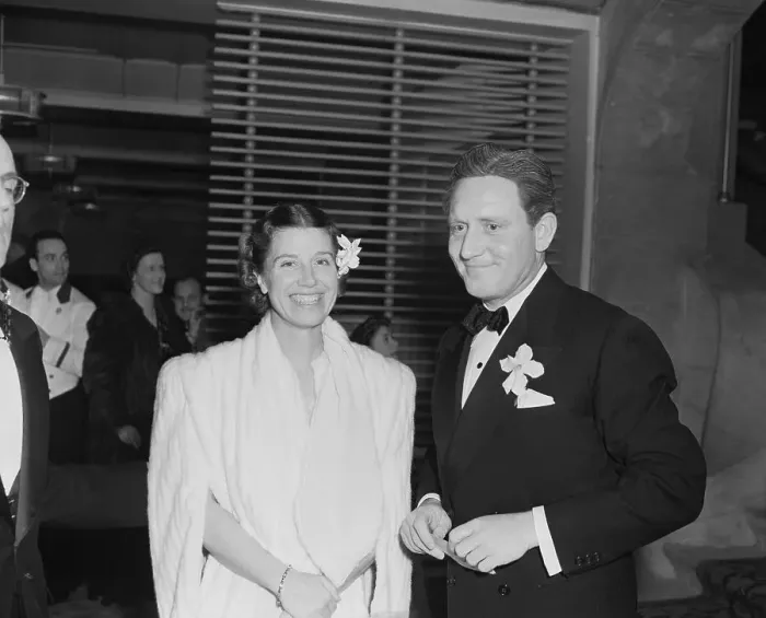 Framed Print : Spencer Tracy and Wife at Dinner Framed Print : Spencer Tracy and Wife at Dinner