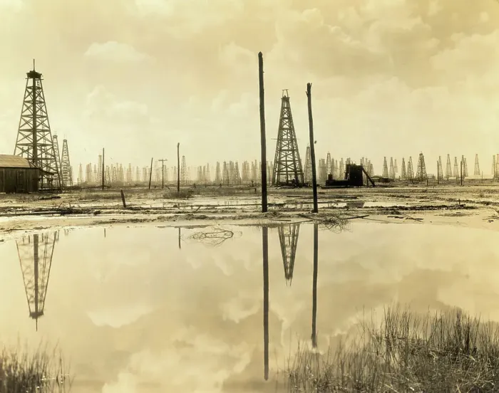 Framed Print : Spindle Top Oil Fields Framed Print : Spindle Top Oil Fields
