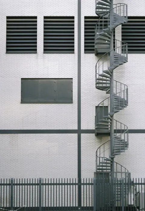 Framed Print : A spiral fire escape Framed Print : A spiral fire escape