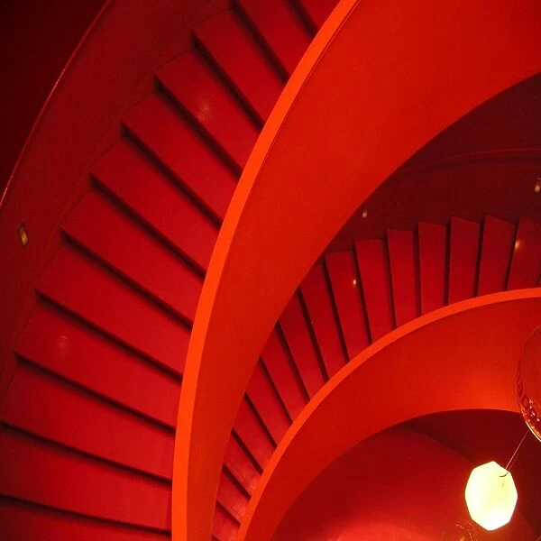 Spiral Red Staircase